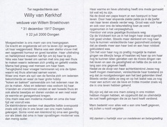 Willy van Kerkhof- Willem Broekhoven